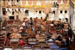 The Tanneries in Fes (Fez) Morocco